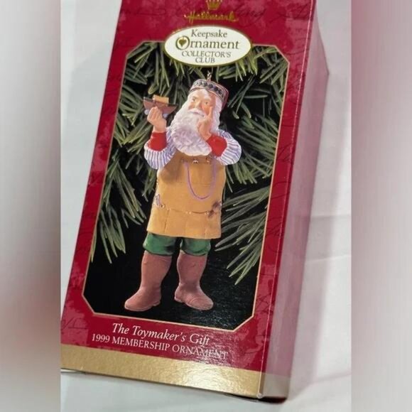 Hallmark Keepsake NIB Ornament Santa 1999 Toymaker’s Gift - Picture 4 of 6